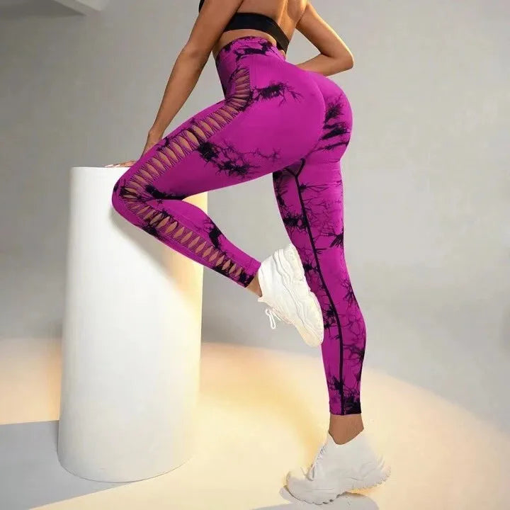 Legging avec découpe jambes fantaisie Valeria
