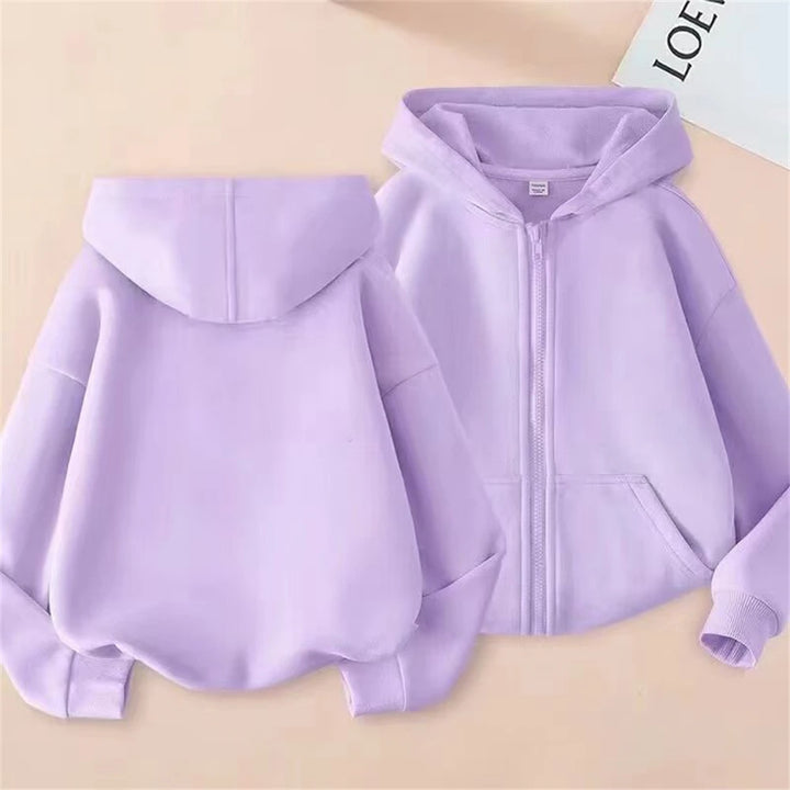 Veste zip à capuche enfant unisexe