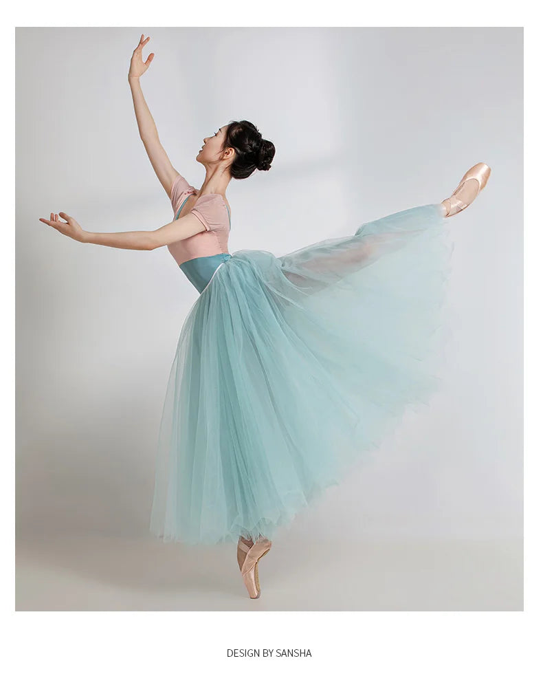 Justaucorps manches courtes bi-colore Sansha