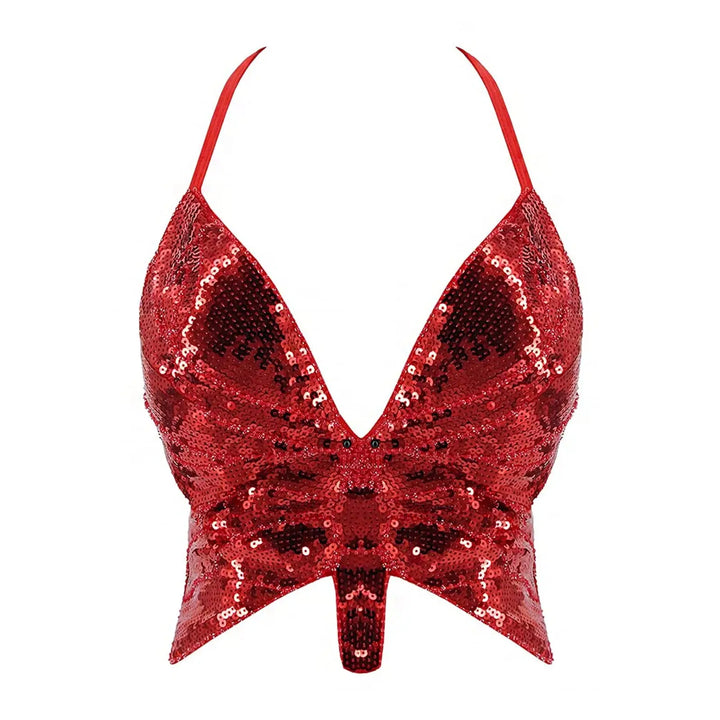 Bustier Paillettes Papillon
