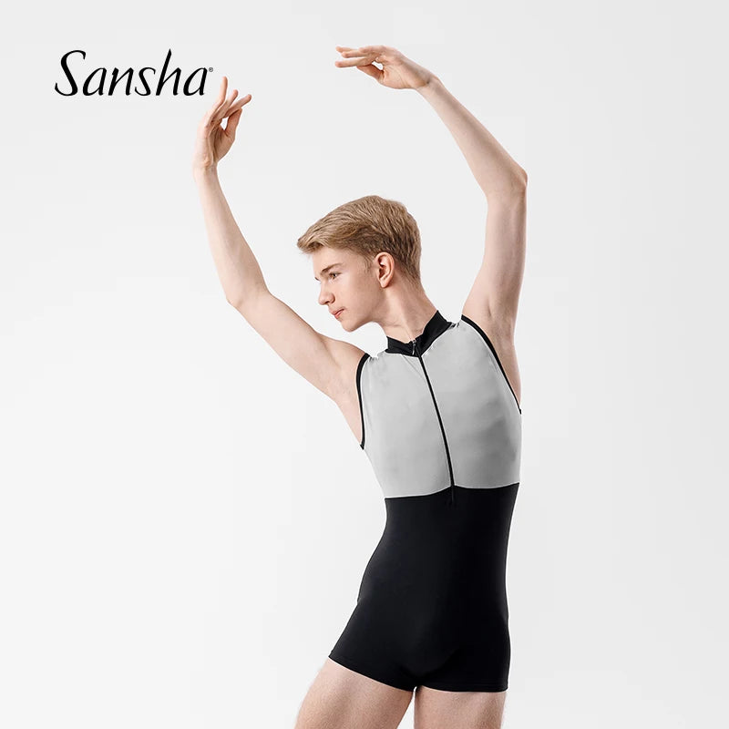 Combi-short sans manche col haut homme Sansha