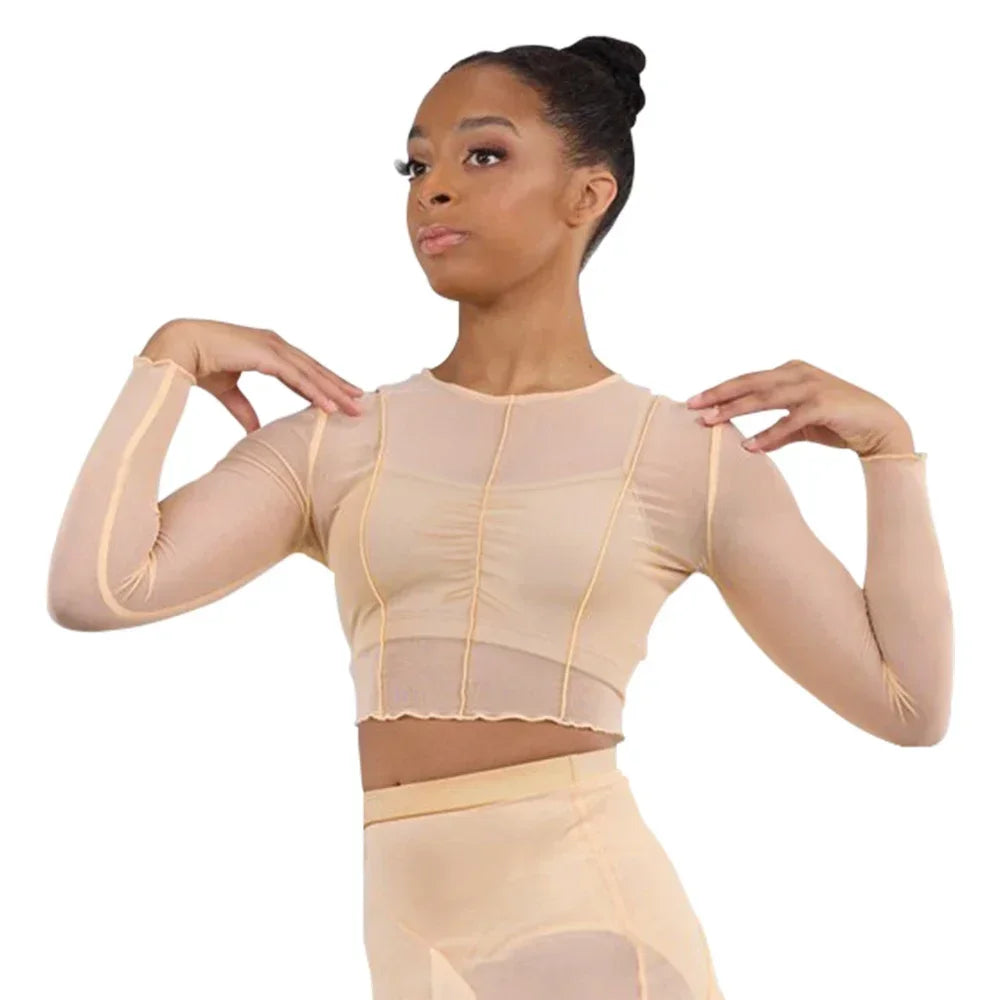 Top court manches longues avec brassière Ewen