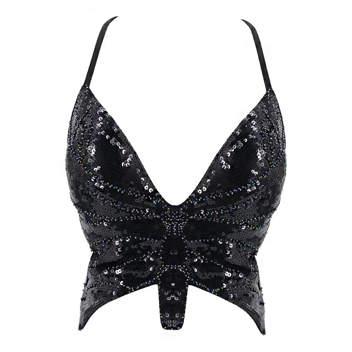 Bustier Paillettes Papillon