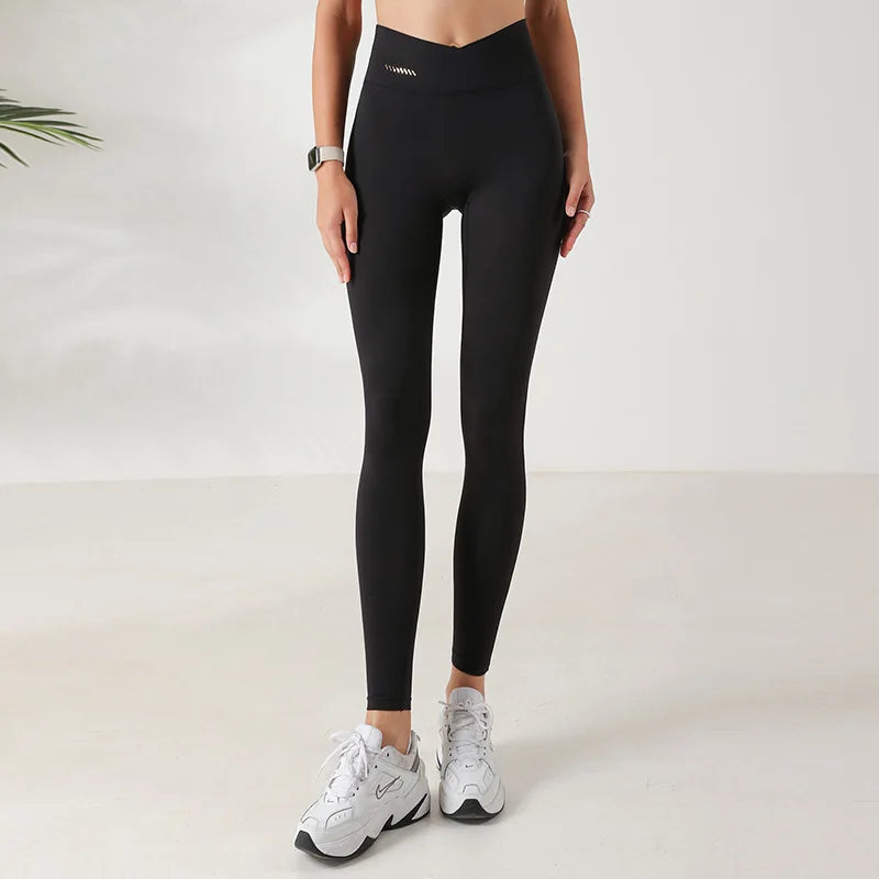 Legging taille haute croisee