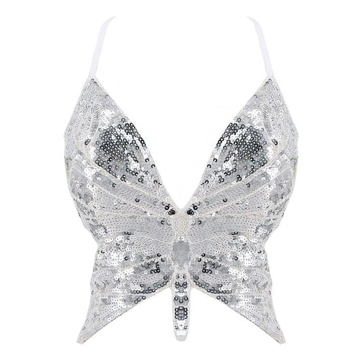 Bustier Paillettes Papillon