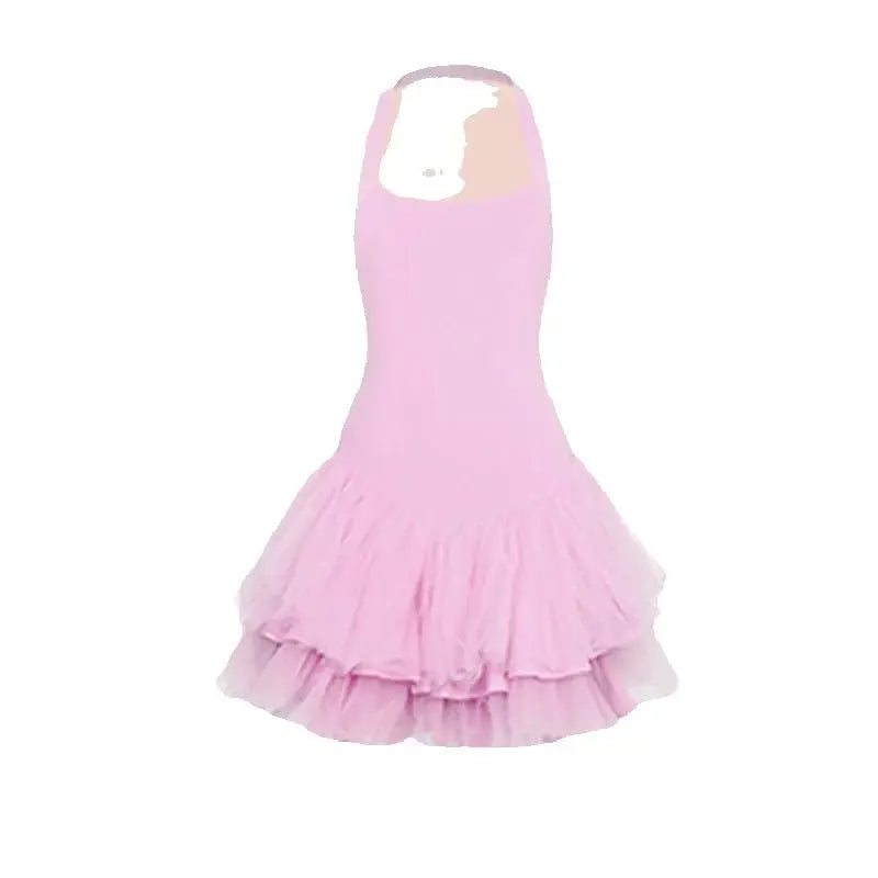 Robe justaucorps sans manches jupette dentelle Roselyne