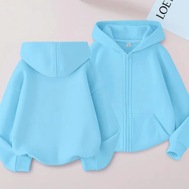 Veste zip à capuche enfant unisexe