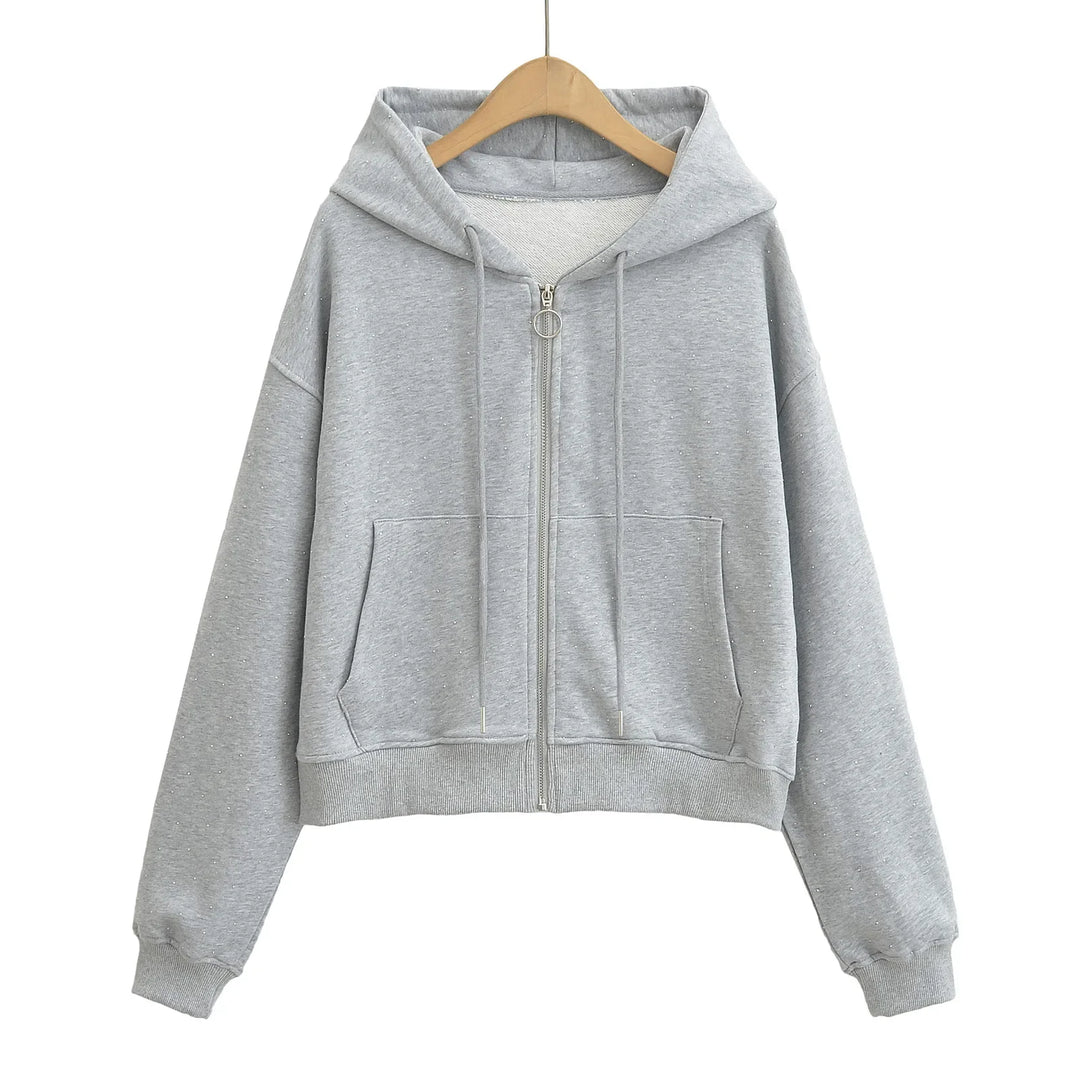 Veste Sweat loose capuche et zip