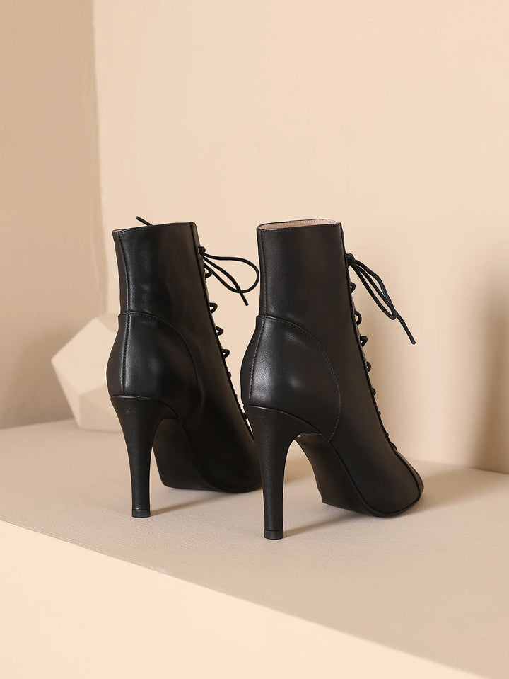 Bottines de danse cuir Nael Talons 7 à 9.5cm