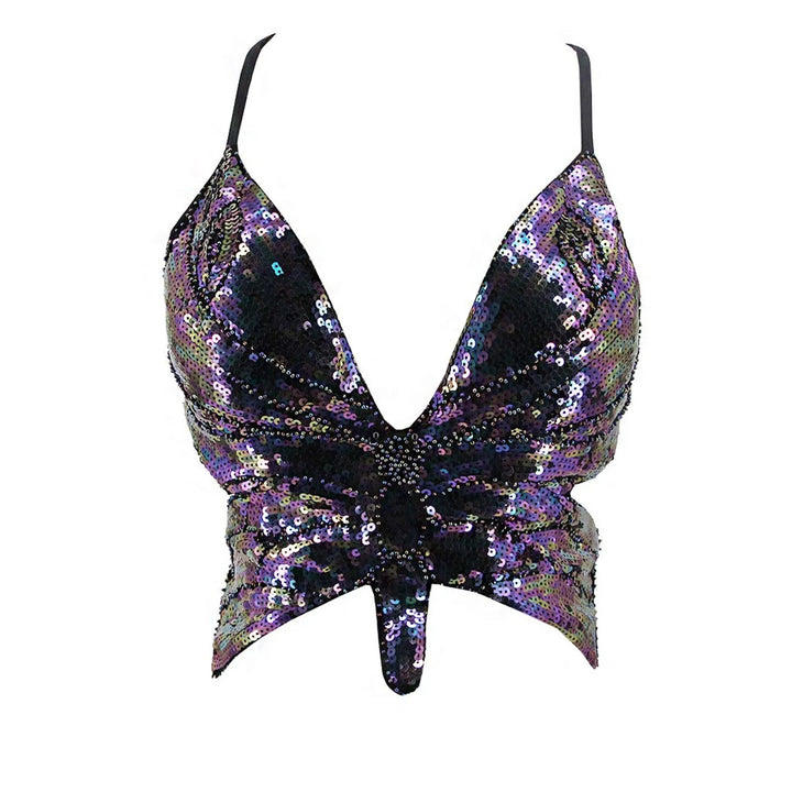 Bustier Paillettes Papillon