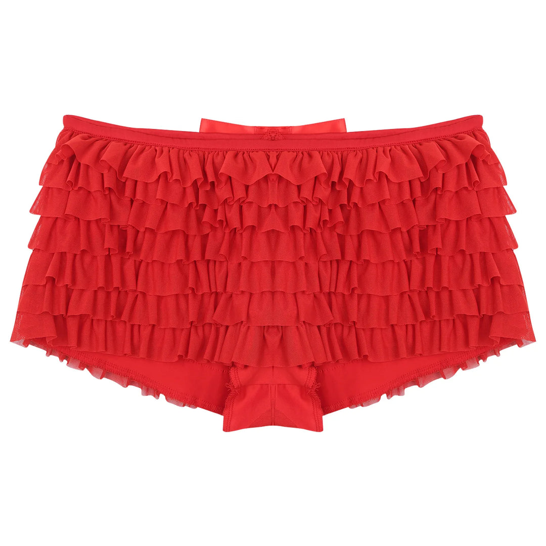 Pantie short court à volants