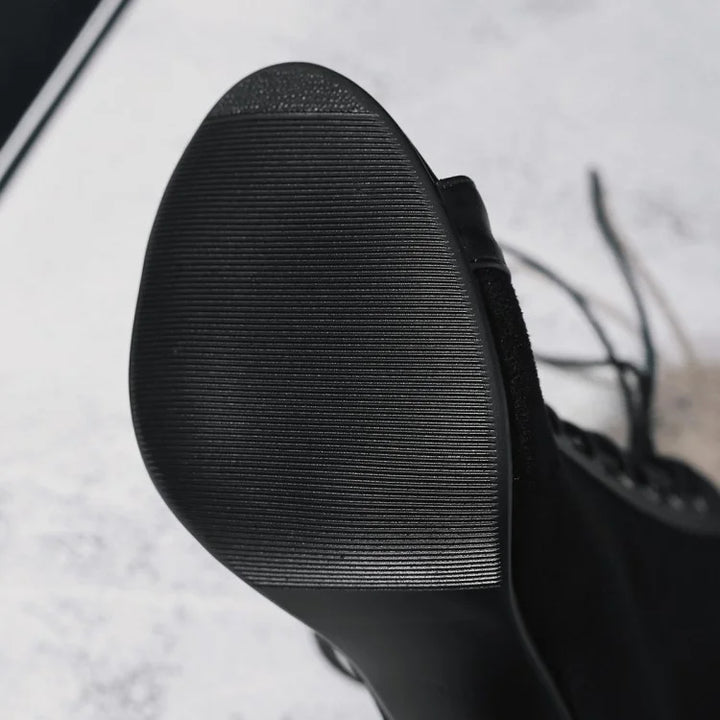 Bottines danse Myriam noir Talons de 7 à 11cm