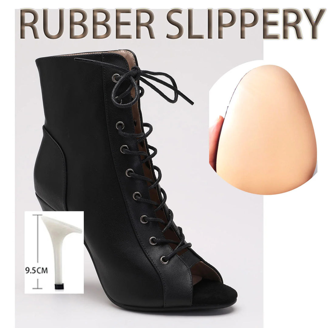 Bottines de danse cuir Nael Talons 7 à 9.5cm