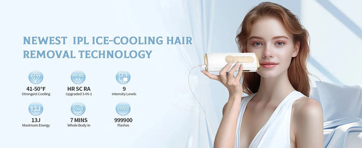 Epilateur Laser IPL 3 en 1 traitement permanent visage et corps