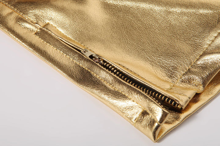 Pantalon PU brillant pour hommes