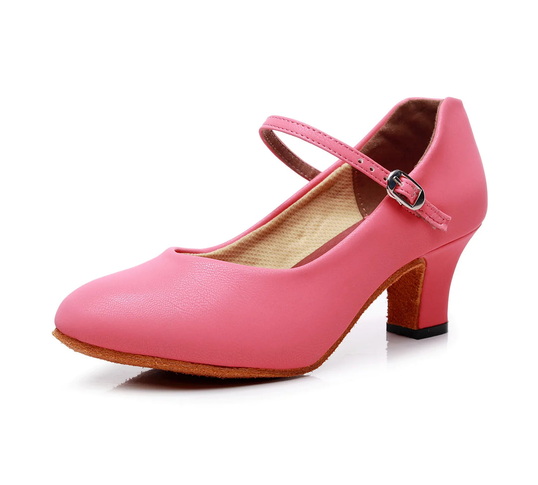 Chaussures danse fermées Jessica talons 5cm semelles suede