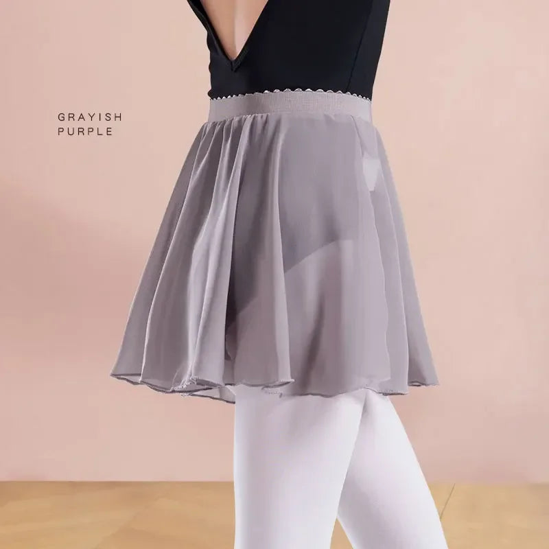 Jupette mousseline taille élastique Klarys