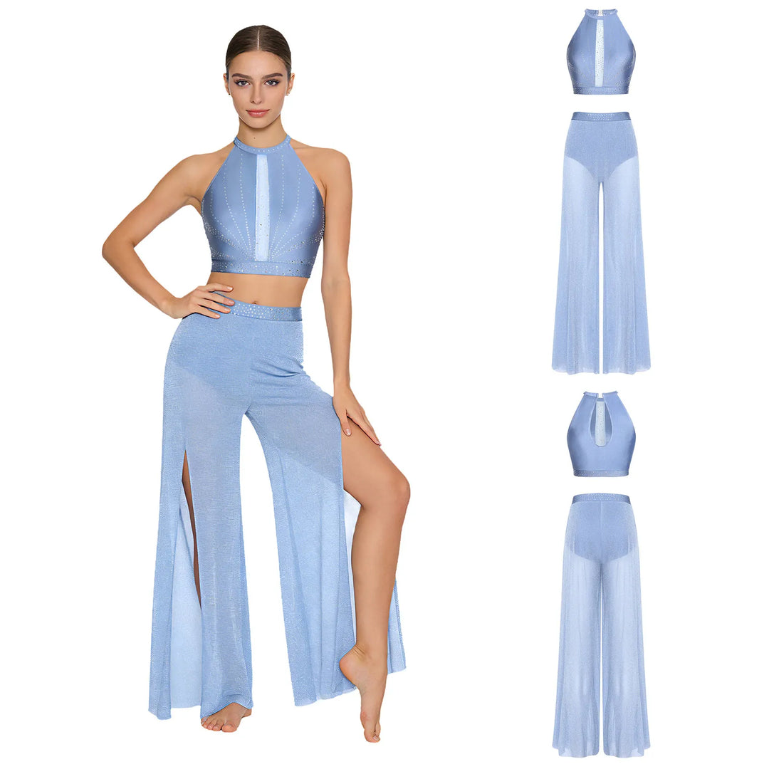 Ensemble Back Hollow-out Top pantalon Tracy