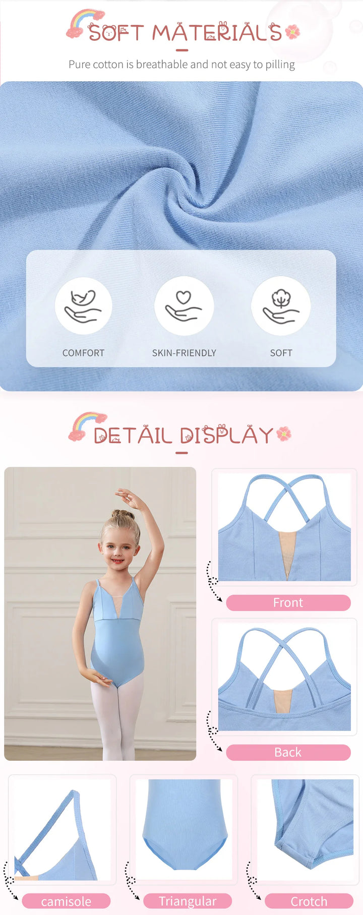 Justaucorps bretelles Calliope