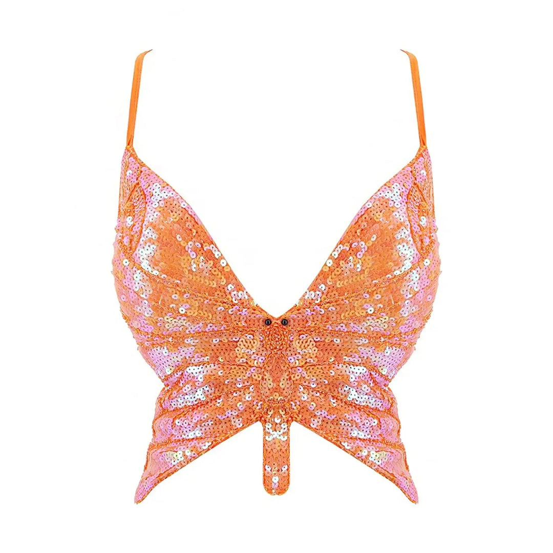 Bustier Paillettes Papillon