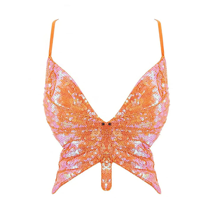 Bustier Paillettes Papillon