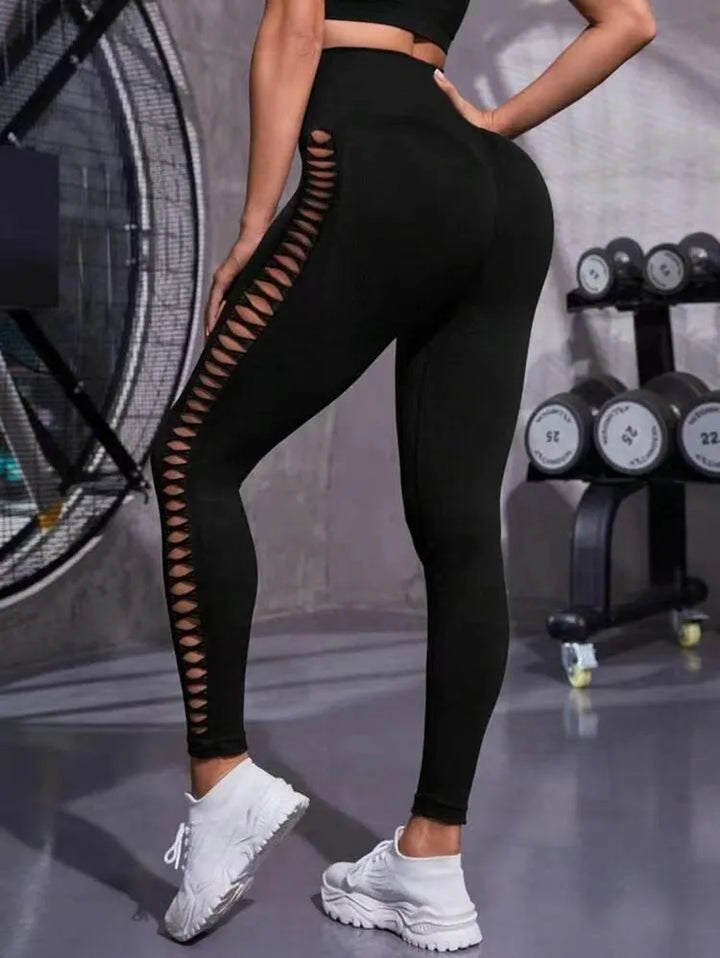 Legging avec découpe jambes fantaisie Valeria