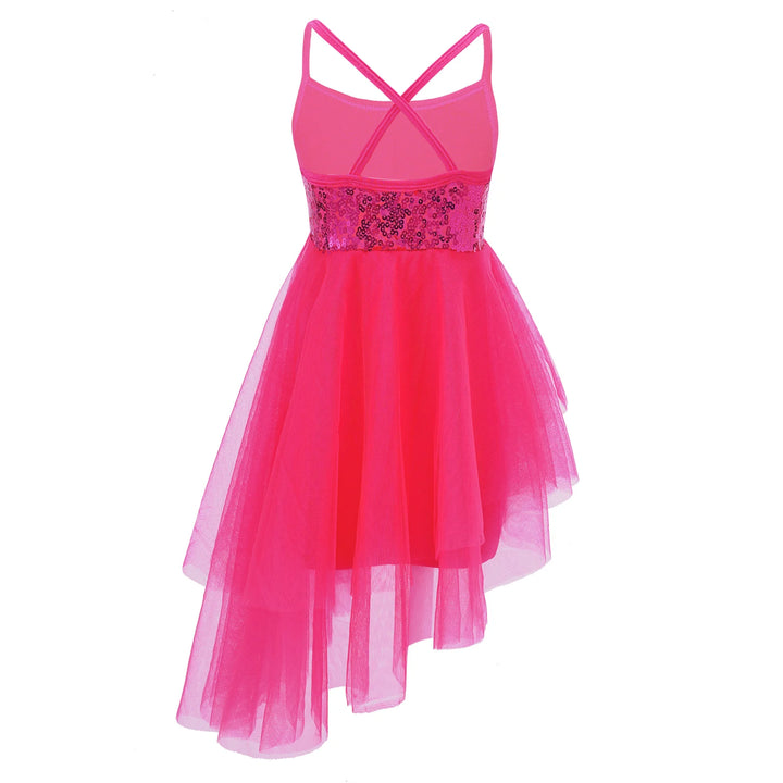 Robe justaucorps paillettes avec bretelles Meryem 4-6 ans