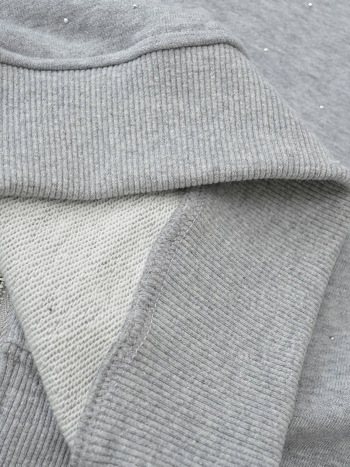 Veste Sweat loose capuche et zip