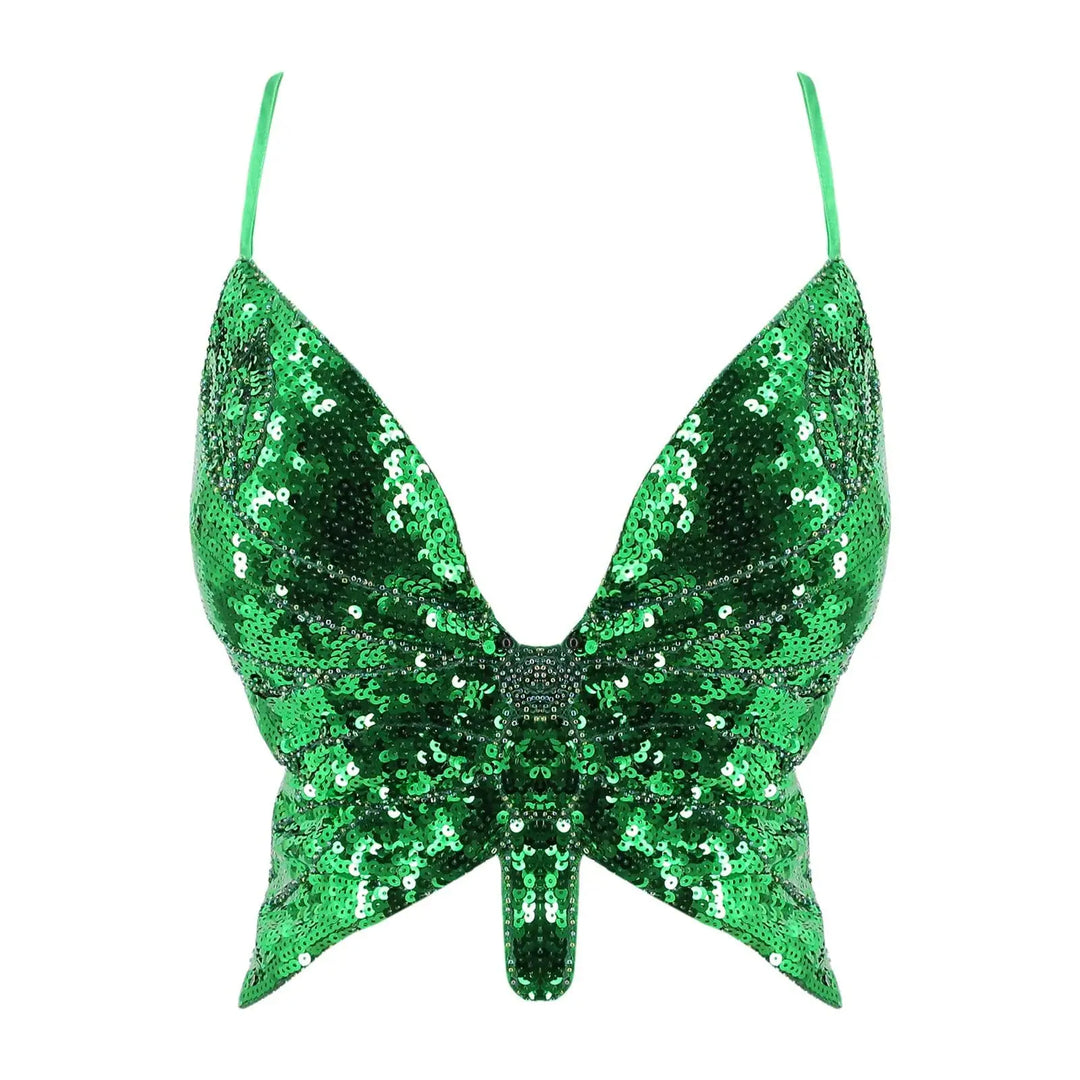 Bustier Paillettes Papillon