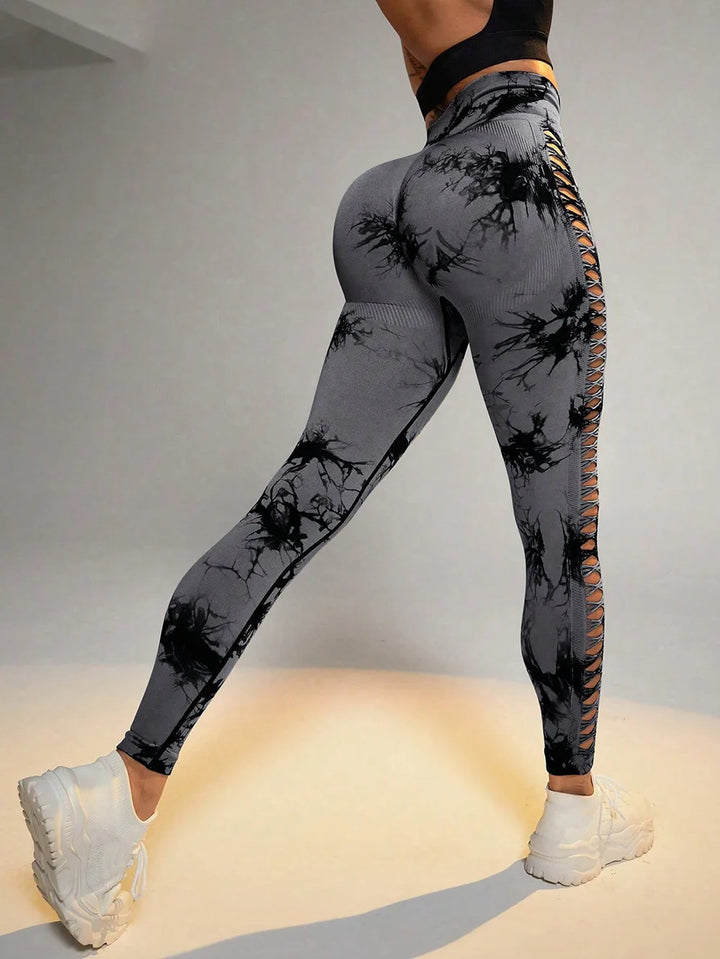 Legging avec découpe jambes fantaisie Valeria