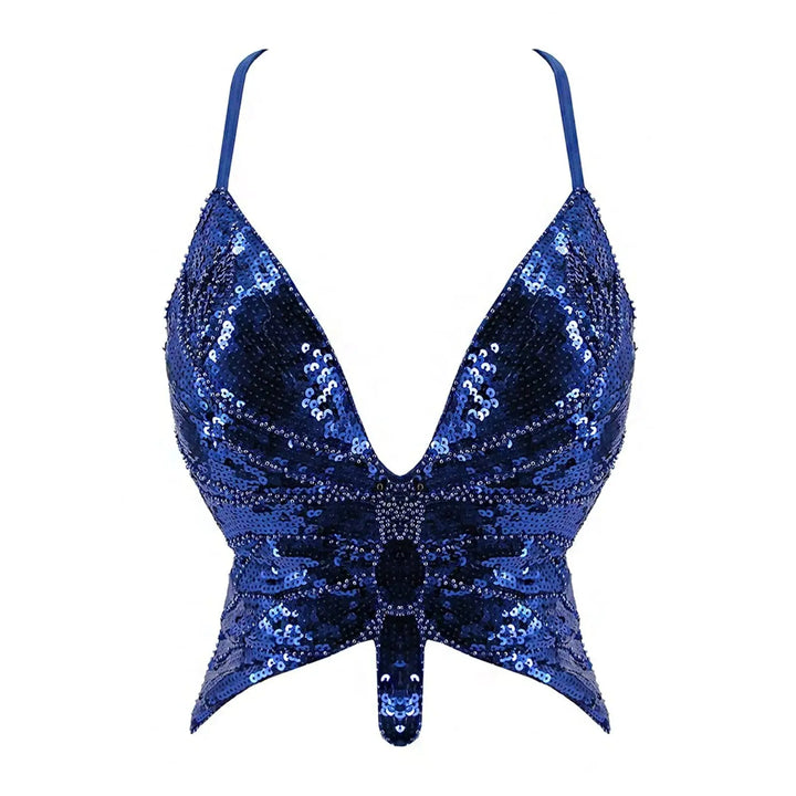 Bustier Paillettes Papillon