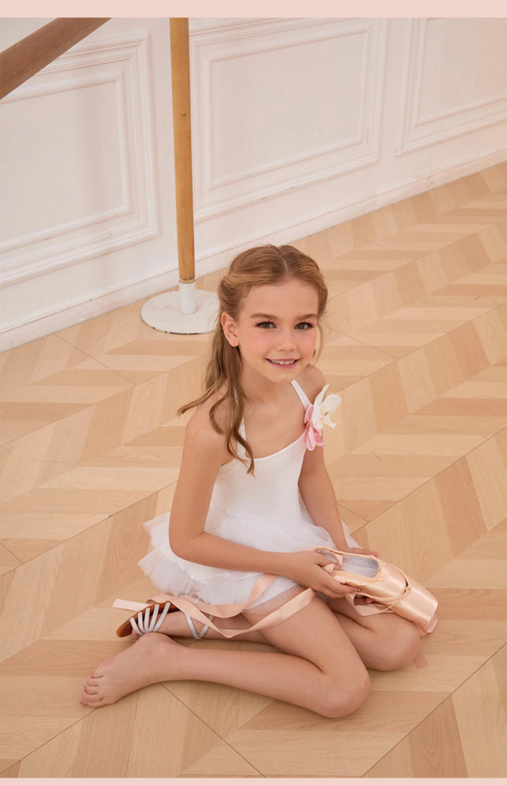 Robe justaucorps sans manches jupette dentelle Roselyne