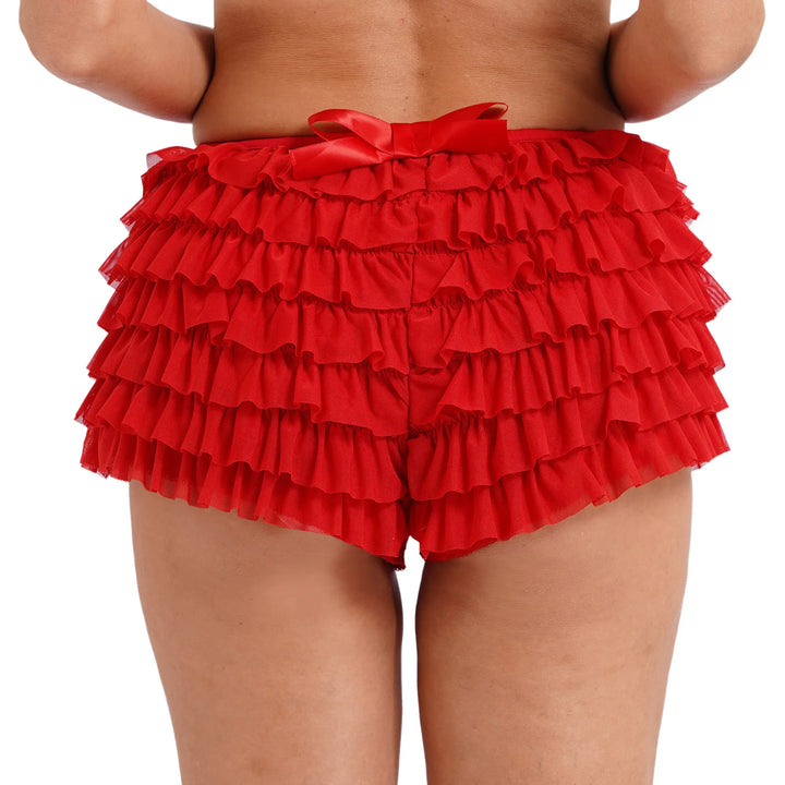 Pantie short court à volants