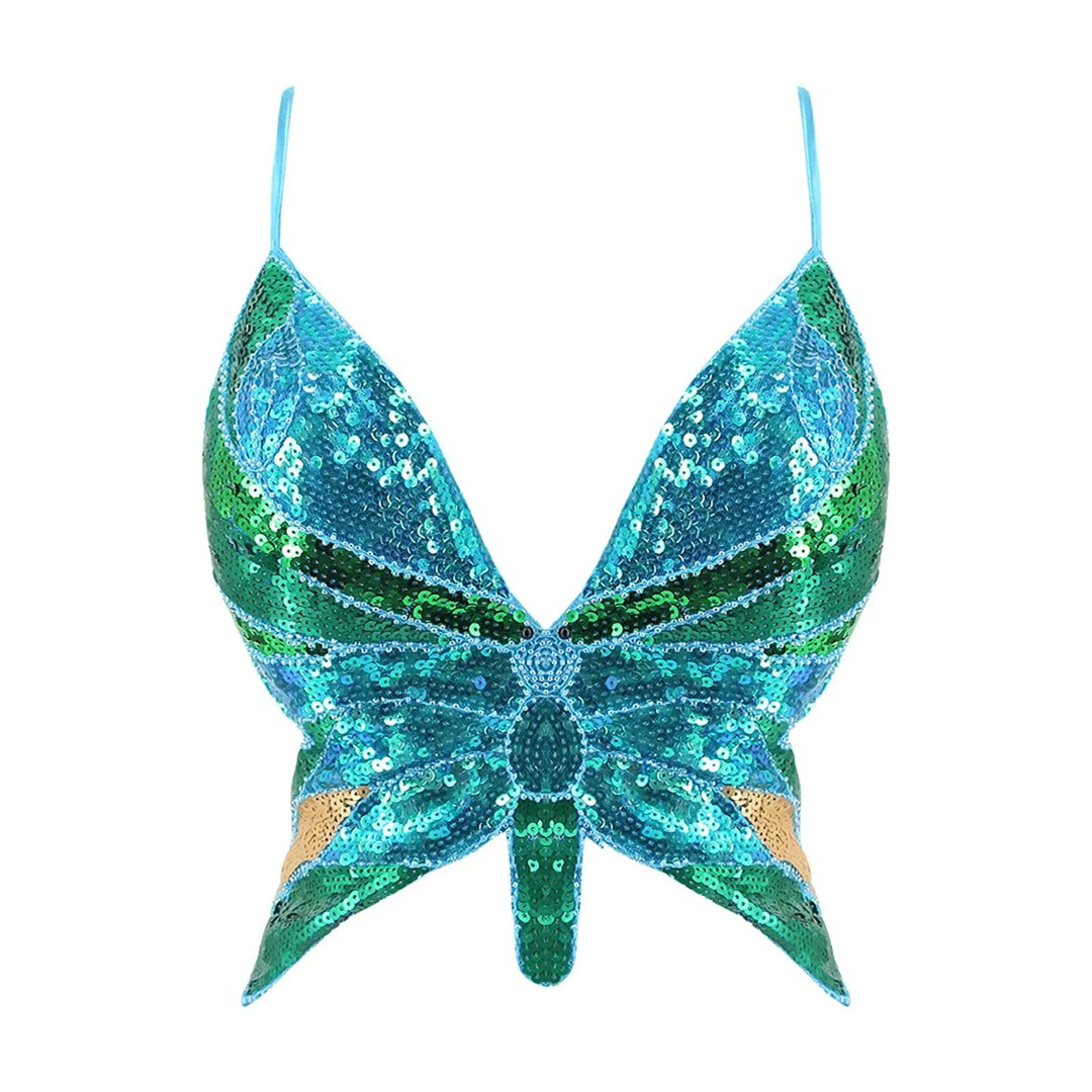 Bustier Paillettes Papillon