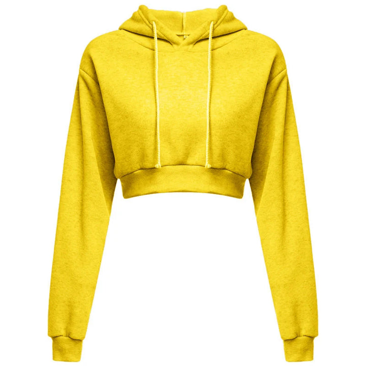 Sweat-shirt court à capuche manches longues Wedia