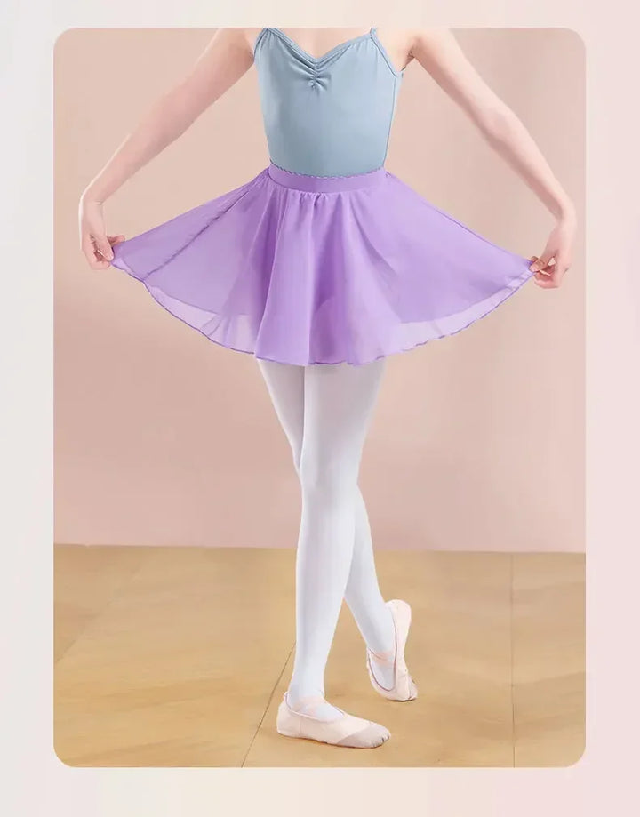 Jupette mousseline taille élastique Klarys