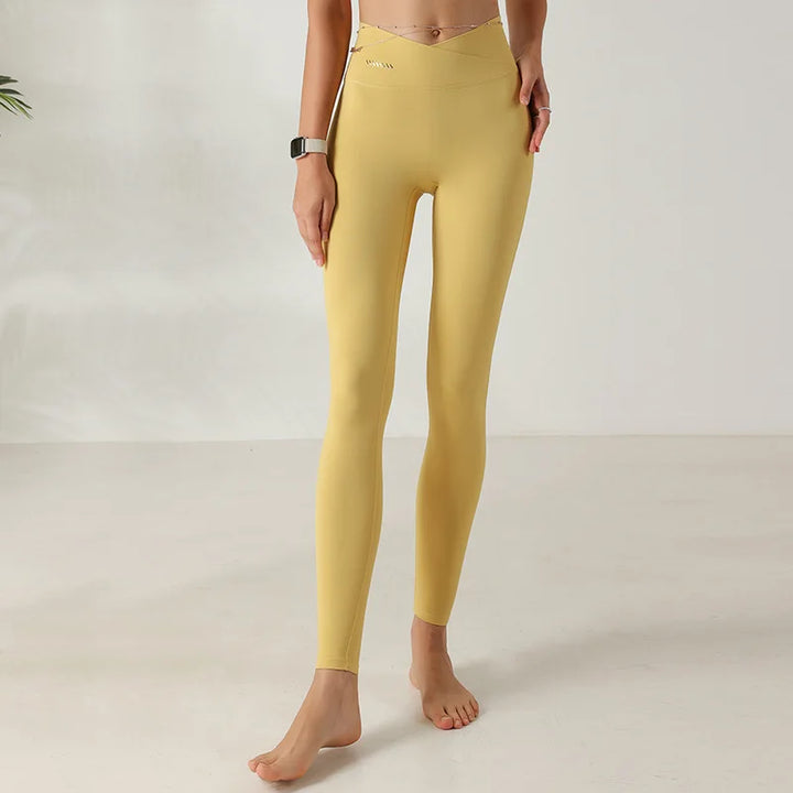 Legging taille haute croisee