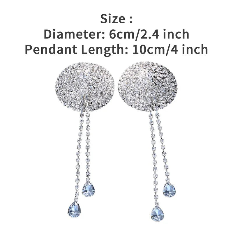 Bijoux pendentif poitrine strass plusieurs modèles