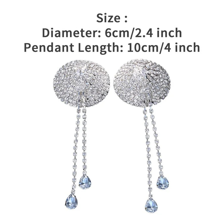 Bijoux pendentif poitrine strass plusieurs modèles