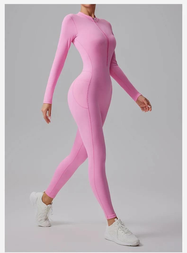 Combinaison manches longues avec Zip Elowen