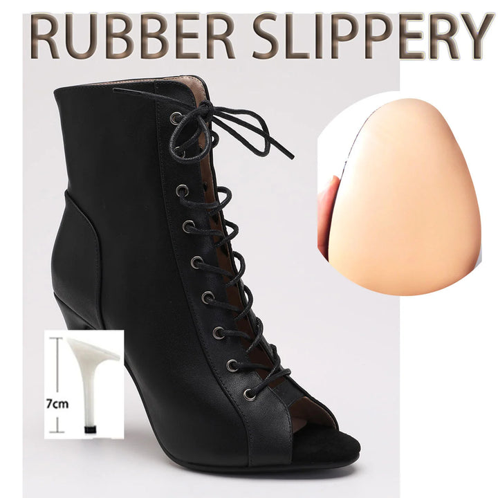 Bottines de danse cuir Nael Talons 7 à 9.5cm