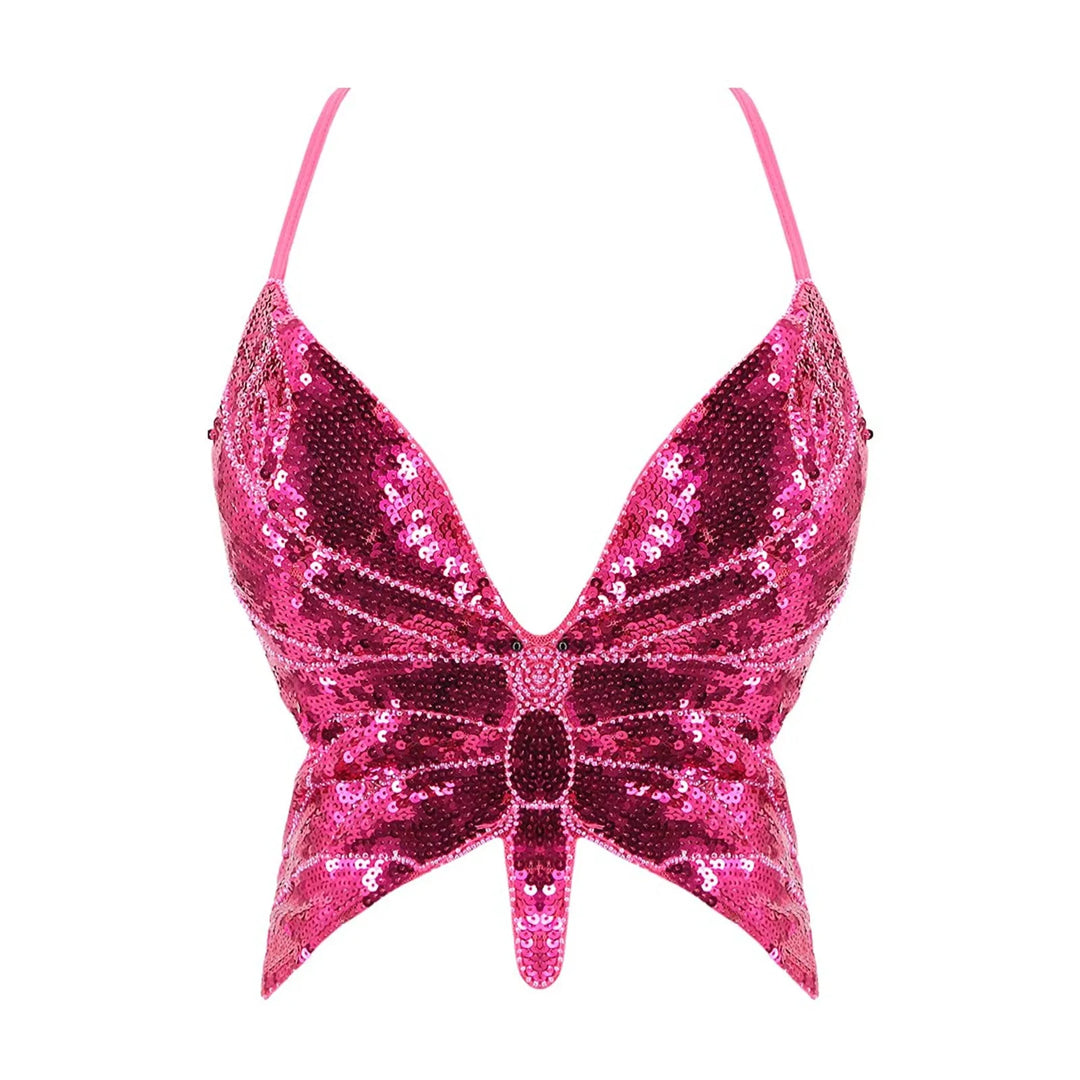Bustier Paillettes Papillon