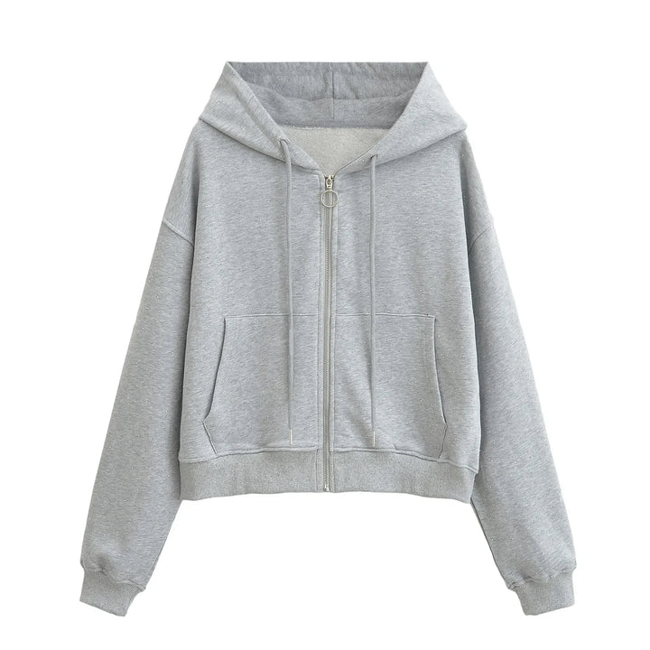 Veste Sweat loose capuche et zip