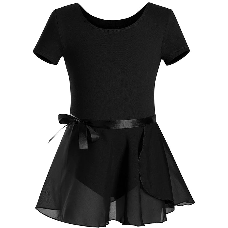 Justaucorps manches courtes avec jupette Sana