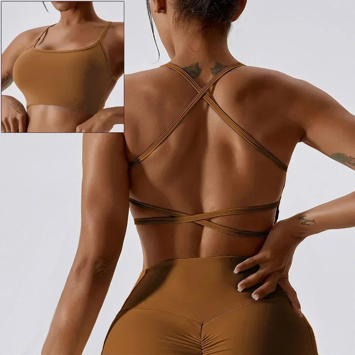 Brassière Elena fines bretelles croisées dos