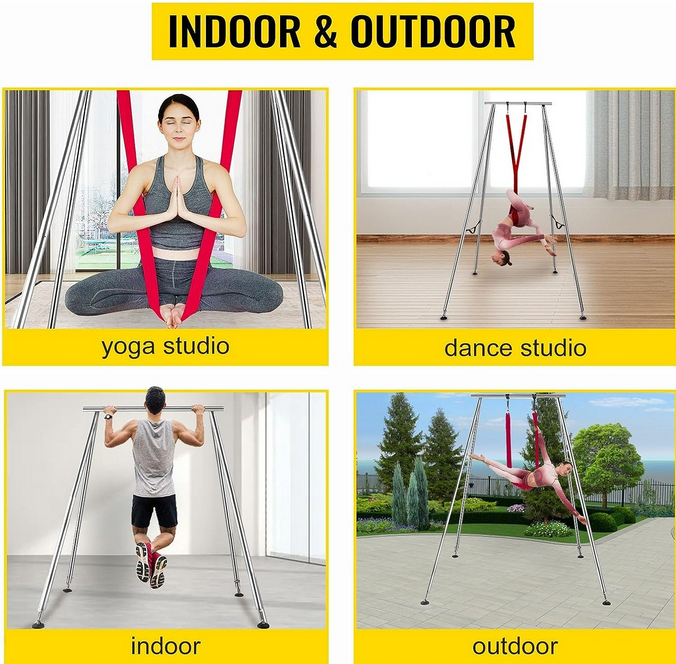 Structure balançoire pour danse aérienne ou yoga avec ou sans hamac