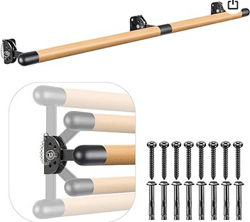 Barre Traditionnelle en Bois Massif Extensible