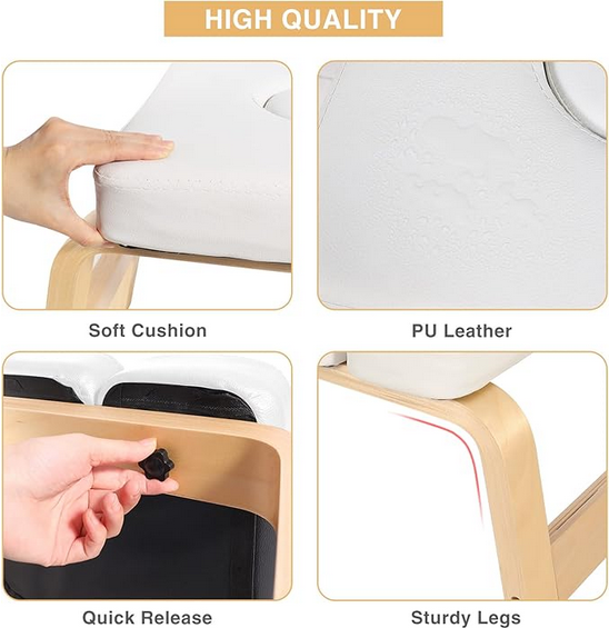 Tabouret de Yoga en bois pour postures inversées