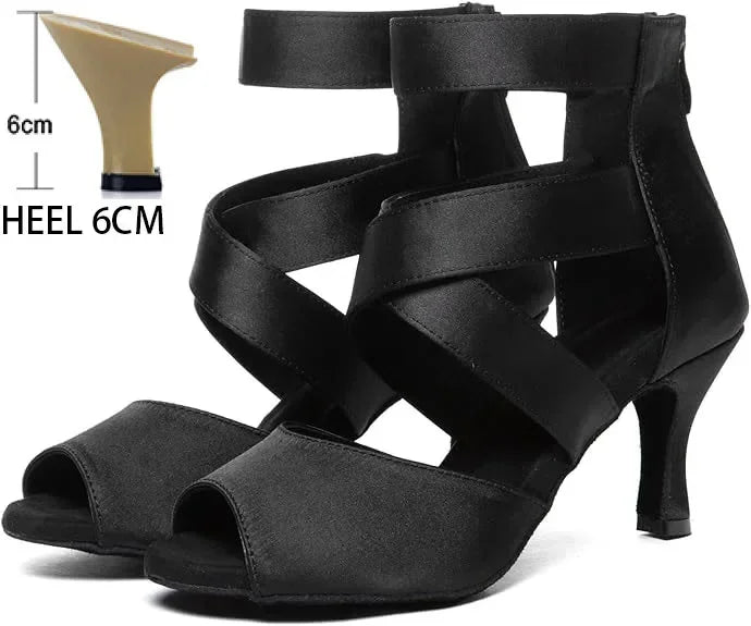 Chaussures de danse satin Morane Talons de 5.5 à 8.5cm