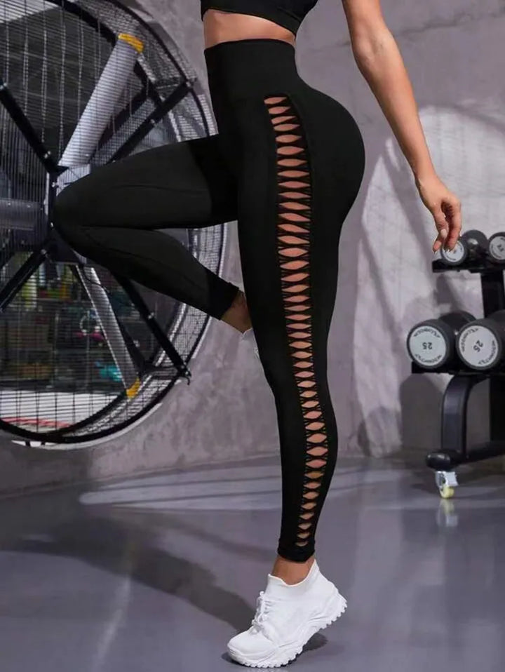 Legging avec découpe jambes fantaisie Valeria